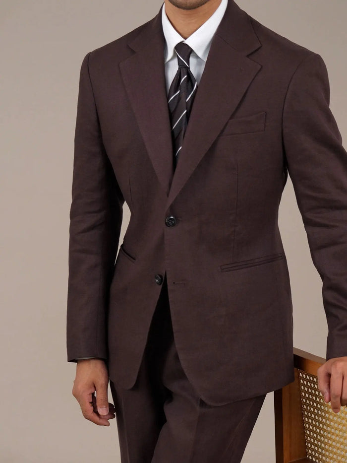 Men’s Lightweight Linen-Blend Naples Blazer BRABION