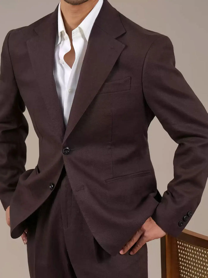 Men’s Lightweight Linen-Blend Naples Blazer BRABION