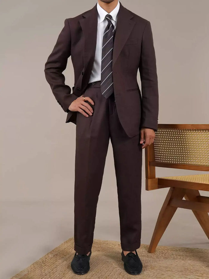 Men’s Lightweight Linen-Blend Naples Blazer BRABION