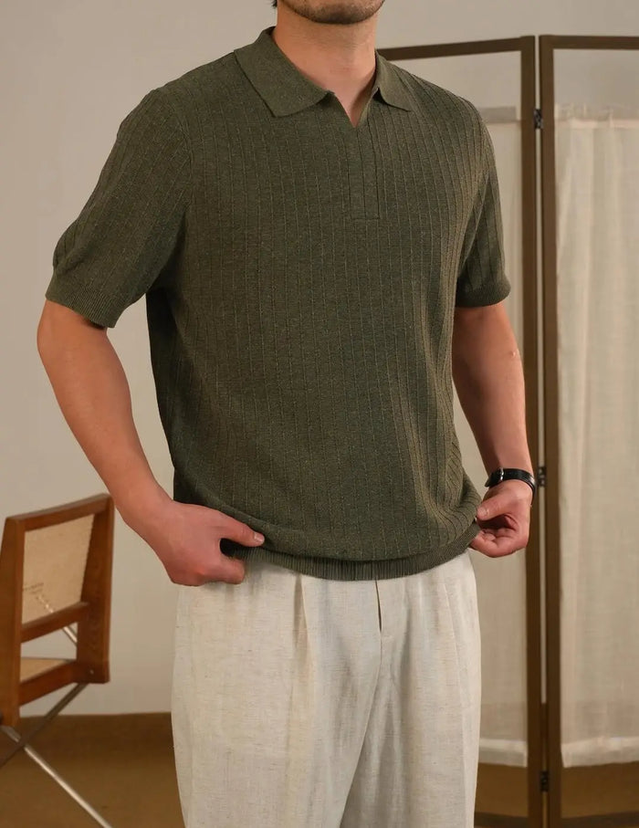 Napoli Linen Knitted Polo