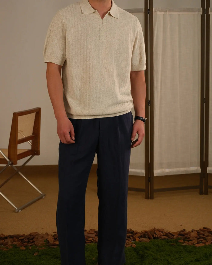 Napoli Linen Knitted Polo
