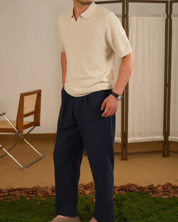 Napoli Linen Knitted Polo