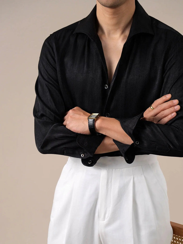Men’s Minimalist One-Piece Collar Dress Shirt BRABION