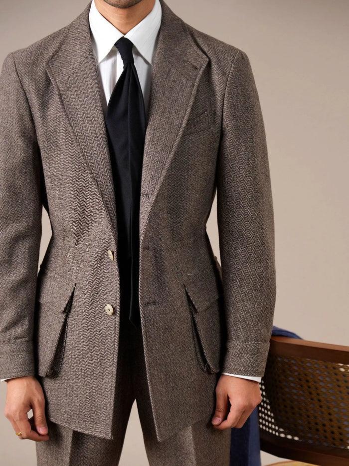 Men’s Spanish-Style Wool-Blend Jacket - BRABION