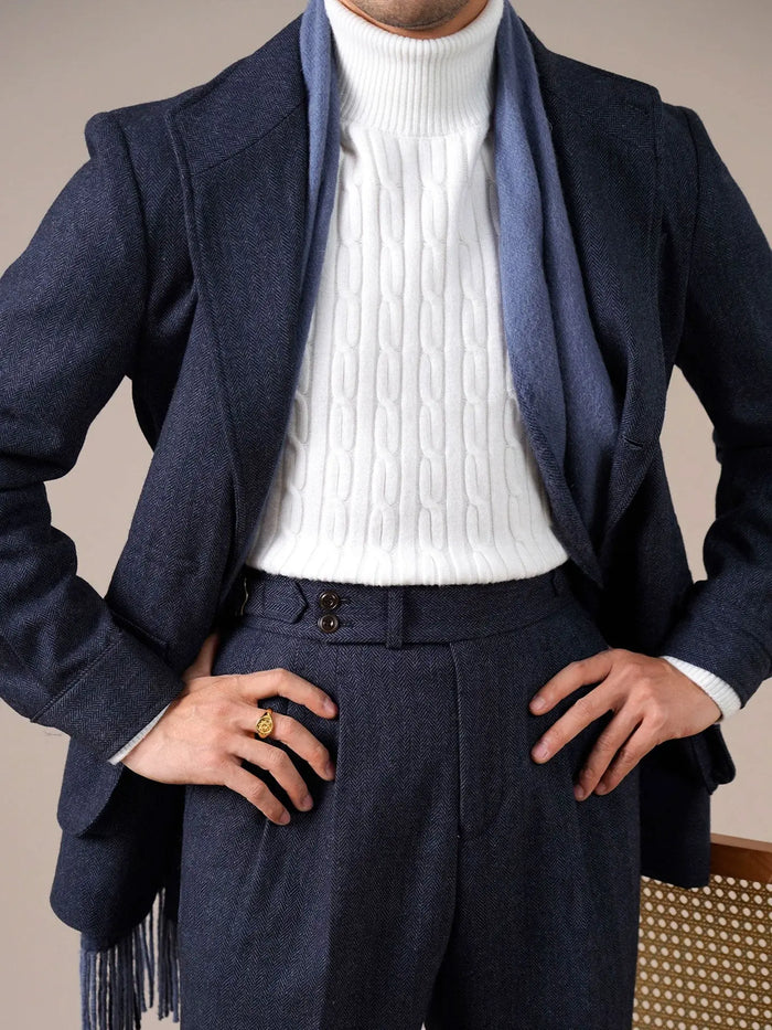 Men’s Spanish-Style Wool-Blend Jacket - BRABION