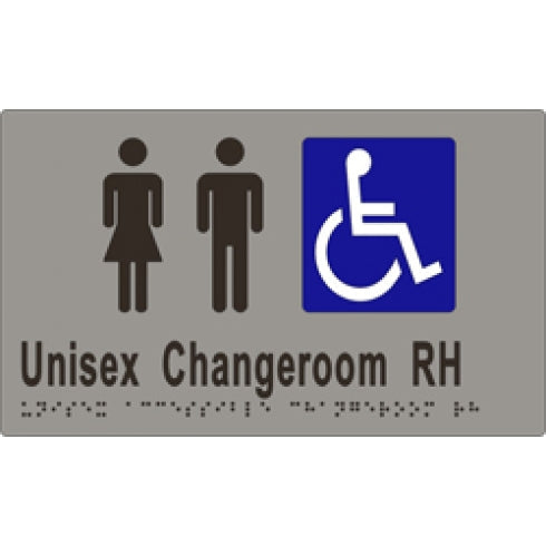Metlam ML16229 Braille Sign Unisex Accessible Changeroom RH Transfer