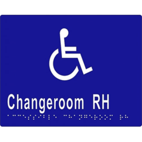 Metlam ML16275 Braille Sign Accessible Changeroom RH Transfer