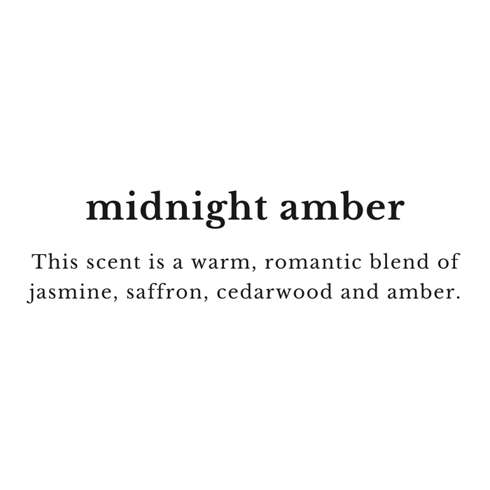 Midnight Amber  - 10 oz Black Jar