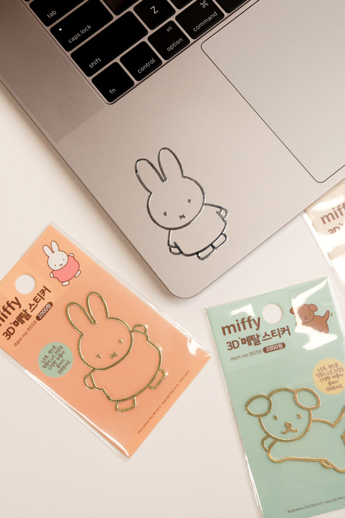 Miffy Sticker Metal 3D