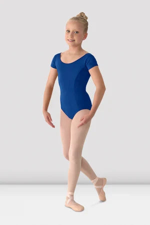Mirella Girls Princess Seamed Cap Sleeve Leotard