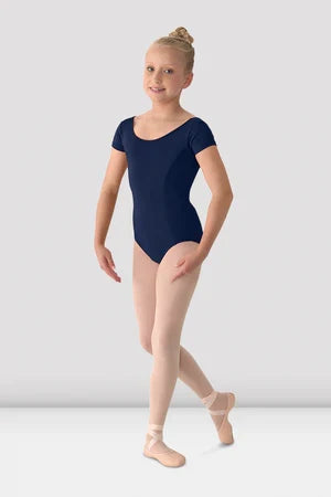 Mirella Girls Princess Seamed Cap Sleeve Leotard