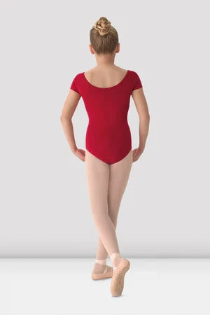 Mirella Girls Princess Seamed Cap Sleeve Leotard