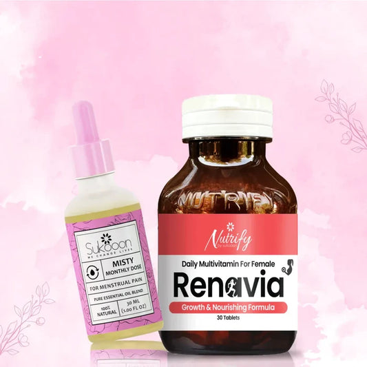Misty (30ML) Monthly Dose Essential Oil + Renavia Tablets