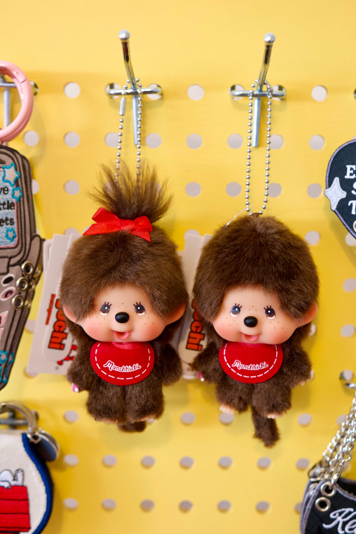 Monchhichi Big Head Plush Mascot Keychain