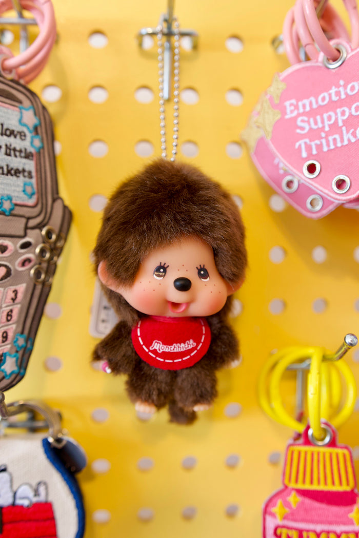 Monchhichi Big Head Plush Mascot Keychain