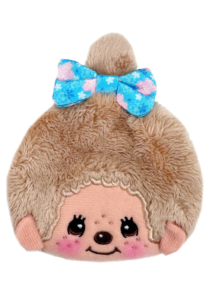 Monchhichi Blonde Floral Bow Plush Coin Purse