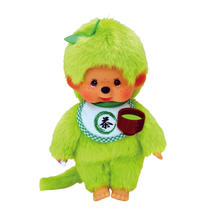 Matcha green tea Monnchichi boy plush doll by Sekiguchi - 7 inches tall, authentic Japan Exclusive