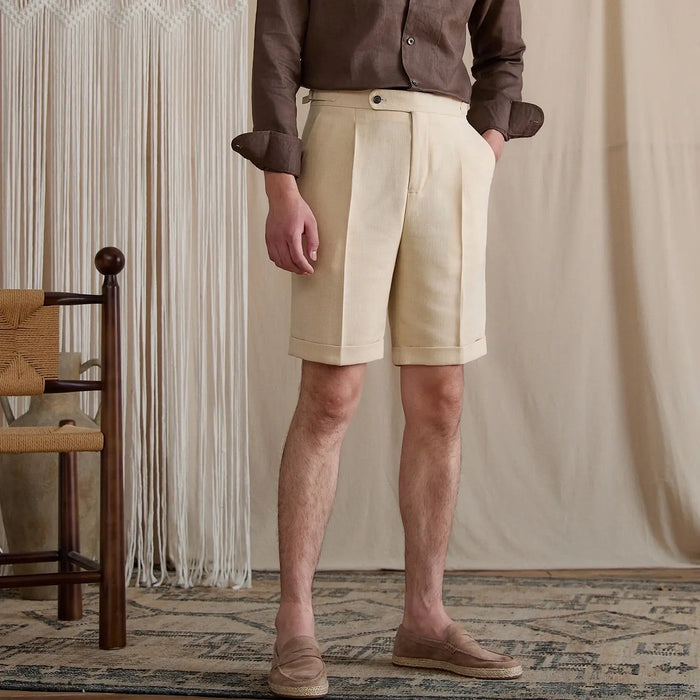 Naples Pleated High-Rise Shorts BRABION
