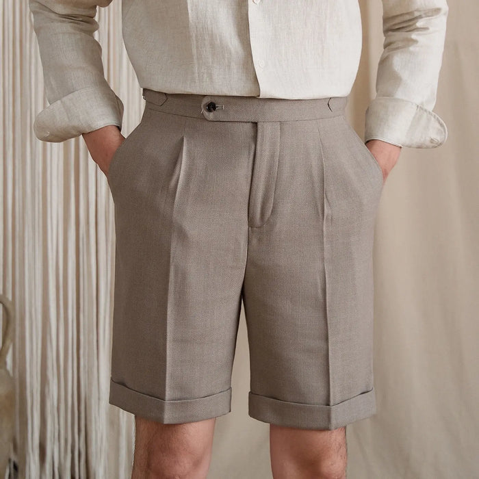 Naples Pleated High-Rise Shorts BRABION