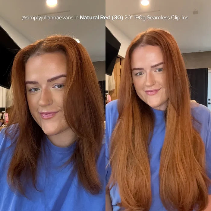 Natural Red (30) Seamless Clip-Ins