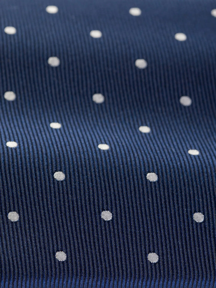 Navy Polka-Dot Tie 9cm - BRABION