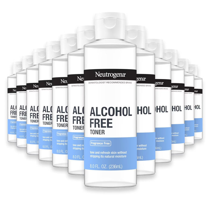 Neutrogena Alcohol-Free Facial Toner - 8 oz - 12 Pack