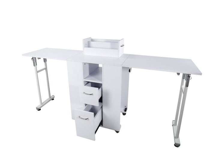 NINA Folding manicure station Nail Desk Double Size