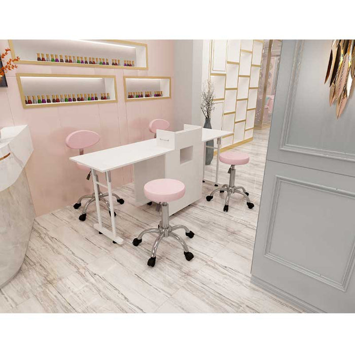 NINA Folding manicure station Nail Desk Double Size