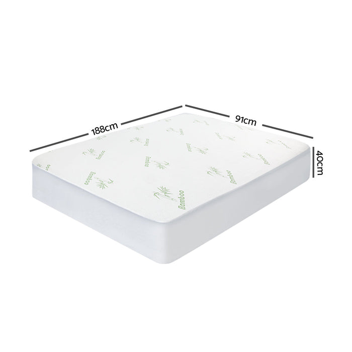NNEDSZ Bedding Giselle Bedding Bamboo Mattress Protector Single-1