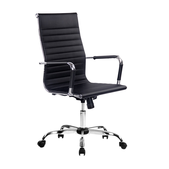NNEDSZ Gaming Office Chair Computer Desk Chairs Home Work Study Black High Back-0