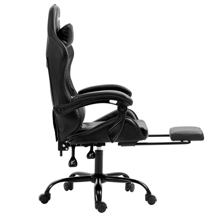 NNEDSZ Gaming Office Chair Executive Computer Leather Chairs Footrest Grey-3