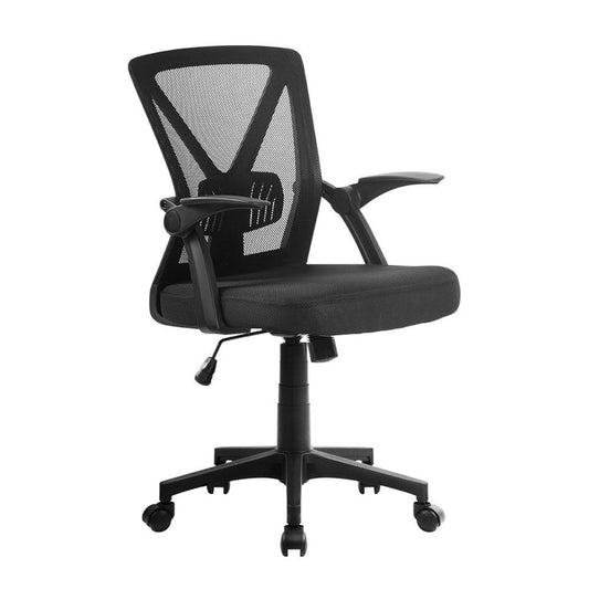 NNEDSZ Gaming Office Chair Mesh Computer Chairs Swivel Executive Mid Back Black-0
