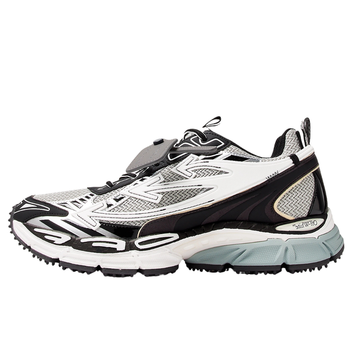 Off "Be Right Back" Sneaker Black White Blue