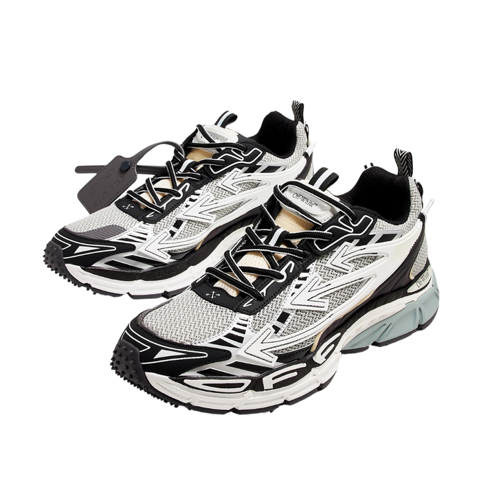 Off "Be Right Back" Sneaker Black White Blue