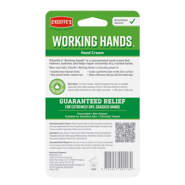 Okeeffes Working Hands Hand Cream Jar 96g