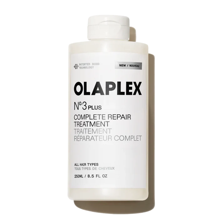 Olaplex No.3 Plus Complete Repair Treatment bottle on a white background