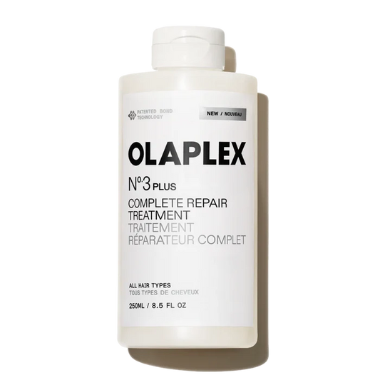 Olaplex No.3 Plus Complete Repair Treatment bottle on a white background