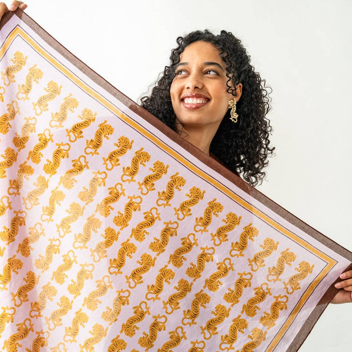 Olivia Square Scarf Tiger Print Wholesale