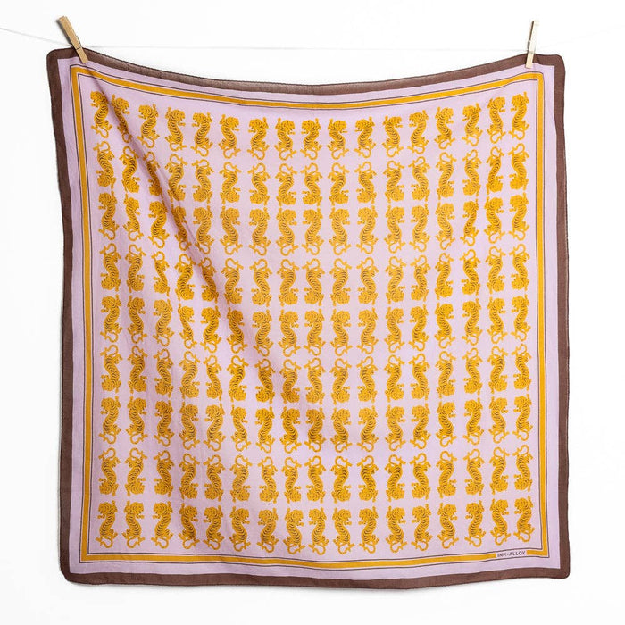 Olivia Square Scarf Tiger Print Wholesale
