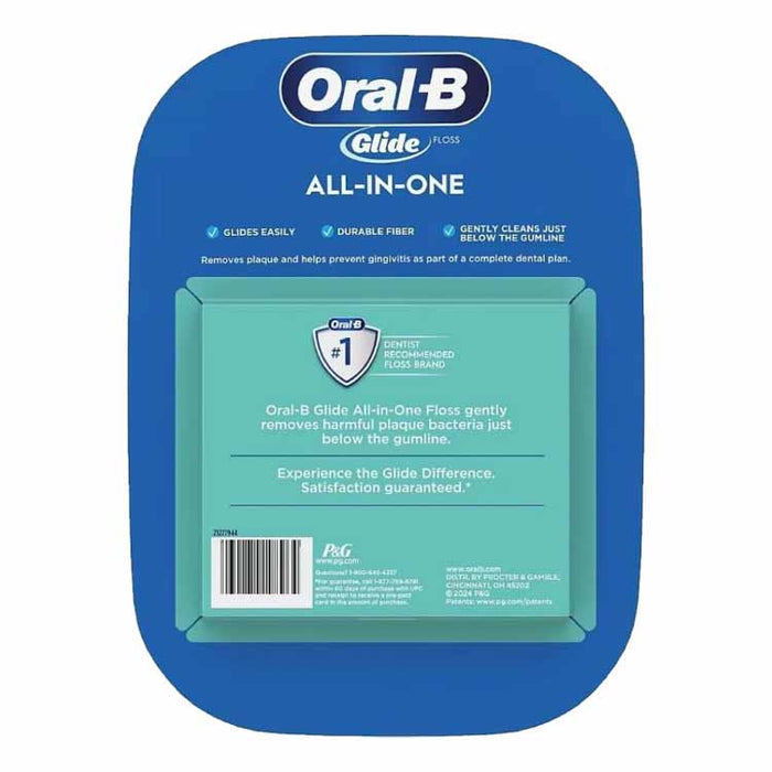 Oral-B Glide All-in-One Dental Floss, Brilliance Blast - 44 m - 6 pack