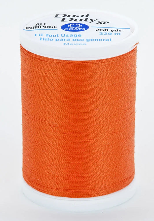 Orange- Dual Duty XP Polyester Thread 250yds