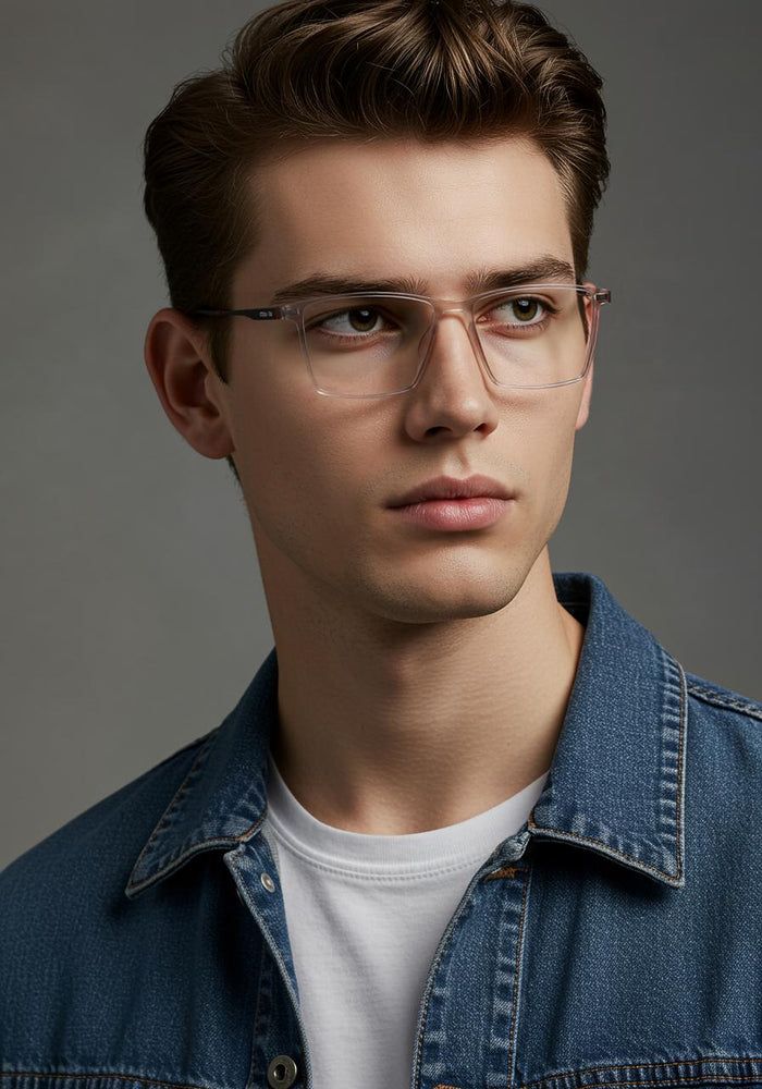 Orange Rectangle Full Rim