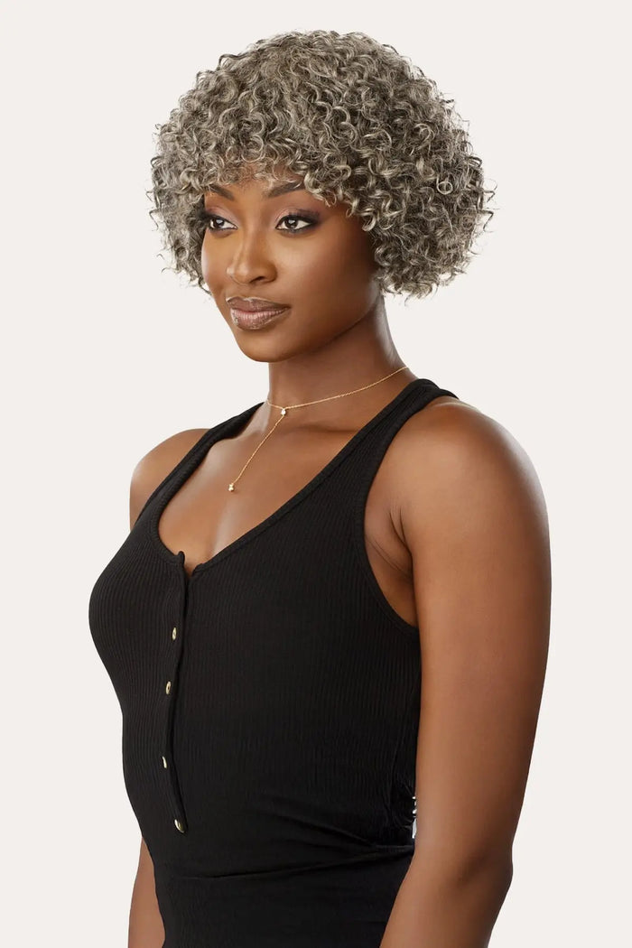 OUTRE FAB & FLY GRAY GLAMOUR HUMAN HAIR FULL WIG - RANDY - BSW BEAUTY CANADA