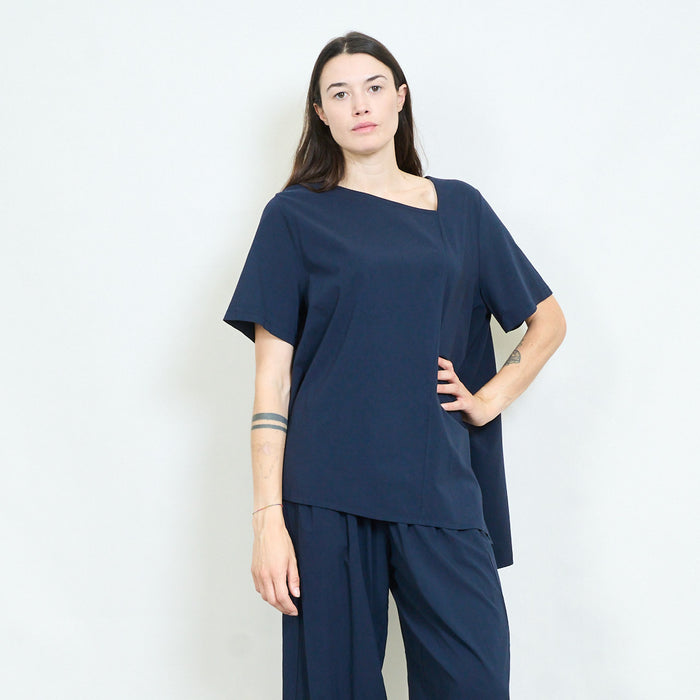 Oversized asymmetric seam top wholesale