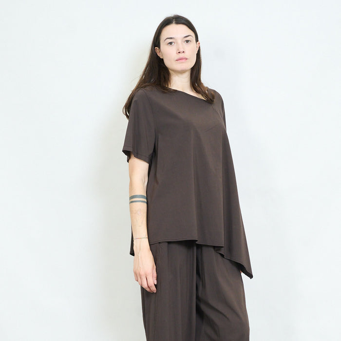 Oversized asymmetric seam top wholesale