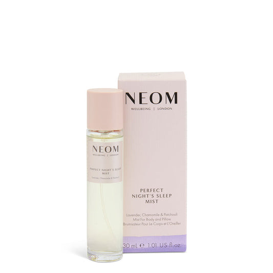 NEOM perfect night's sleep mist 30ml and box