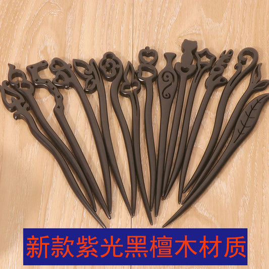 PF092 - 18cm African Blackwood Hair Sticks - Wholesale