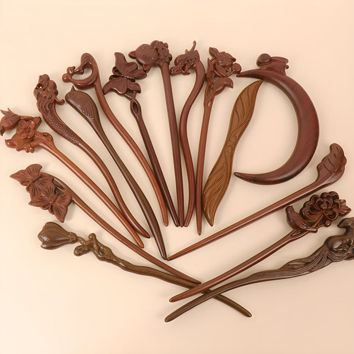 PF100 - 18cm Lacewood Hair Sticks - Wholesale