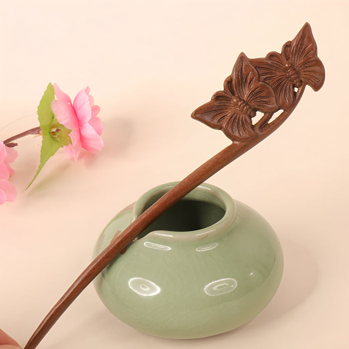 PF100 - 18cm Lacewood Hair Sticks - Wholesale