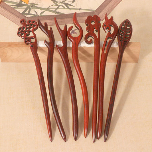 PF115 - 18cm Rosewood Hair Sticks - Wholesale